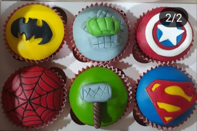 Cupcakes Super Heroes, Patys Cup Cakes, Desayunos Sorpresas.com