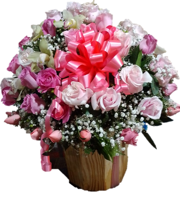 Arreglo floral " caja de amor"