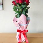 Florero con chocolates o sencillo