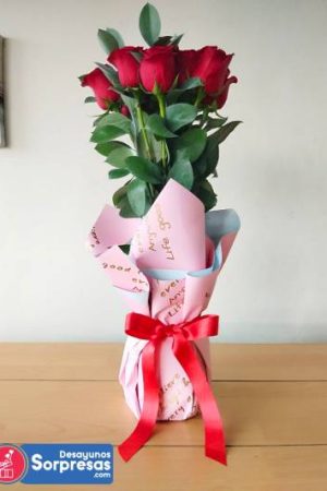 Florero con chocolates o sencillo