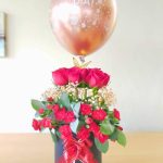 Caja de rosas de amor