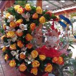 arreglo floral media luna