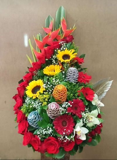 arreglo floral mega espiral